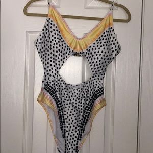 MinkPink Polka Dot & Sunrays Swimsuit